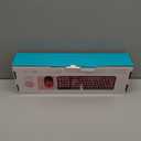 Wireless Keyboard and Mouse Combo, Retro Typewriter Keyboard with Round Keycaps, 2.4GHz USB Cute Wireless Keyboard Mouse for Computer, Desktop, Laptop and Computer (Black-Colorful)