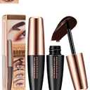 Eyebrow Tattoo Peel Off Gel Tint- Brown Peel Off Tinted Eyebrow Tattoo Gel, Waterproof Transfer-proof Brow Stain, Long Lasting Up to 3 Days, Easy Tinting Eye Brow Glue Makeup for Women-01