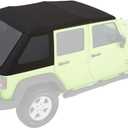 Bestop 54923-35 Black Diamond Trektop NX Glide Convertible Soft Top 4-Door