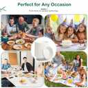 , - Compostable Paper Bowls, Heavy-Duty Biodegradable Disposable Bowls Made from Bagasse, Eco-Friendly, Microwave & Freezer Safe (White) (32 oz)