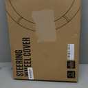 PIC AUTO Steering Wheel Cover, Sparkly Crystal Bling Glitter with Black Leather, Universal Fit 14.5"-15.5" Car Steering Wheels for Girls & Women, Breathable Anti-Slip Steering Wheels Cover