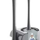 MR.SIGA Toilet Plunger and Bowl Brush Combo for Bathroom Cleaning, Gray, 1 Set