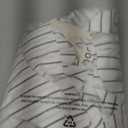 MooMee Fitted Bottom Sheet Only 100% Washed Cotton Linen Like Textured Breathable Durable Soft Comfy Deep Pocket Fits Mattress up to 17" (White, Dark Grey Wide Stripes, Queen)