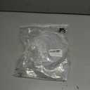 UXCELL Silicone Stretch Lids, 3 Pack - 6.5" Round Container & Bowl Covers, Reusable Silicone Lids for Cups, Bowls & Food, White