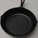 Lodge 8 Inch Cast Iron Pre-Seasoned Skillet  Signature Teardrop Handle - Use in the Oven, on the Stove, on the Grill, or Over a Campfire, Black