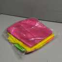 VitalCozy 60 Pcs Neon Party Satin Napkins Bulk 17" x 17" Square Silk Stain Soft Fabric Smooth Reusable Cloth Napkins for Neon Party Wedding Supplies