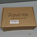 Ravinte 20 Pack 7-1/2 Inch Kitchen Square Cabinet Handles Matte Black Pulls Black Drawer Pulls Kitchen Cabinet Hardware for Cupboard Drawer Handles