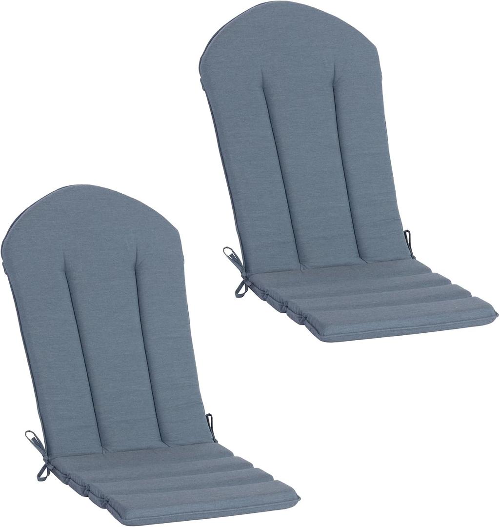 50"x20" Adirondack Chair Cushions Set of 2, Outdoor Rocking Chair Cushions Water-Resistant Weather Resistant High Back Patio Replacement Cushions,Folding Patio Chair Pad