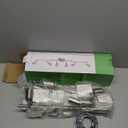 Unicozin LED 6 Light Track Lighting Kit, 46.5'' Matt Nickel 6 Way Ceiling Spot Lighting, Flexibly Rotatable Head, Modern Track Light Included 6 x LED GU10 Bulb (4W, Daylight White 5000K, 400LM)