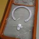 Miracase Magnetic for iPhone 17 Pro Case 6.3" [Compatible with MagSafe] Full-Body Phone Case with Built-in Glass Screen Protector & Camera Control,Drop Proof iPhone 17 Pro Cover, Orange