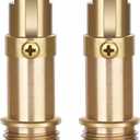 2Pcs Sink Pop Up Stopper Replacement, Bathroom Sink Clicker Pop Up Bolt Bathroom Clicker Bolt Replacement Drain Plug for Basin, Fits Most Sinks & Tubs