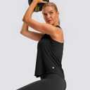 G Gradual Women's Workout Tank Tops Racerback Athletic Yoga Tops Loose Fit Sleeveless Running Gym Sports Shirts for Women (Black, M)