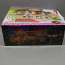 Family Cozy Cabin Doll House Playset, Dollhouse Furniture and Accessories,DIY Cottage Pretend Play Dollhouses, for Toddlers, Boys & Girls