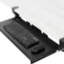 VIVO Large Keyboard Tray Under Desk Pull Out with Extra Sturdy C Clamp Mount System, 27 (33 Including Clamps) x 11 Inch Slide-Out Platform Computer Drawer for Typing, Black, MOUNT-KB05E