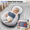 Baby Lounger Pillow for Infant Support Cushion Reflux Pillow, Bottle Feeding, Tummy Time,Wedge Pillow for Newborn,Adjustable Baby Wedge Pillow for Reducing Spit-Up