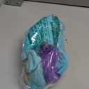 Infant Baby Girl Halloween Costume Outfit Funny Monster Fuzzy Romper Dress Sleeveless Plush Dresses with Headband (Blue, 0-3 Months)