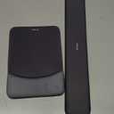 MOSISO Wrist Rest Support for Mouse Pad&Keyboard Set, Rectangular Ergonomic Mousepad Non-Slip Base Home/Office Pain Relief&Easy Typing Pad with Neoprene Cloth&Raised Silicone Lining, Slate Gray