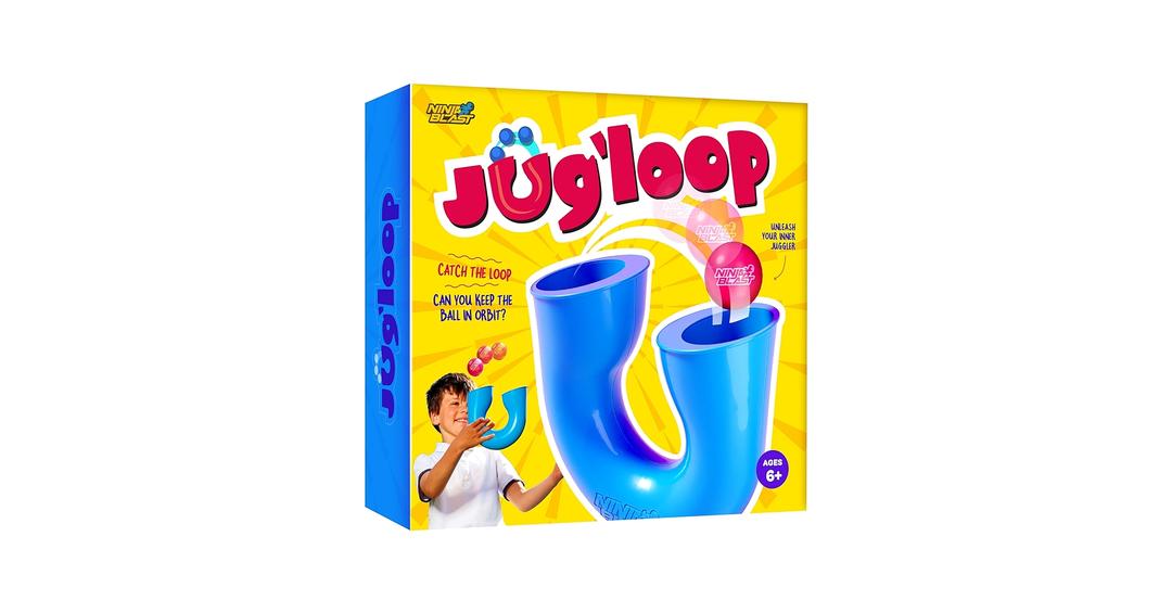 Ninja Blast Jug'loop - Juggling Balls Skill Game - Outdoor Games for Kids, Teens, & Adults Boys Toys for Ages 8-13 - 8 9 10 Year Old Boy Toy 8-12 - Teen Tween Birthday Gift for 8-10, 10-12 Years