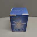 ZMISHIBO 1 Pack 17.9 Inch Socket Fan Light with Remote, Dimmable 3 Colors 6 Speed 1100 Lumens Light Bulb Screw in Ceiling Fan with Lights, Light Socket Ceiling Fan for Bedroom -White