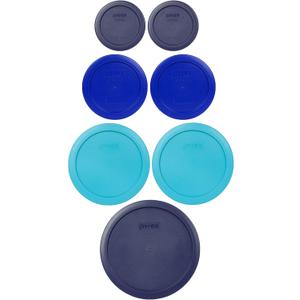Pyrex 7 Lid Oceanic Shades Bundle for 7202, 7200, 7201, and 7402 Glassware, Made in the USA (Dark Blue, Cobalt Blue, Surf Blue) Pyrex 7 Lid Oceanic Shades Bundle for 7202, 7200, 7201, and 7402 Glassware, Made in the USA (Dark Blue, Cobalt Blue, Surf Blue)