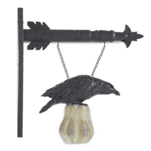 Crow on Pumpkin Arrow Replacement Sign