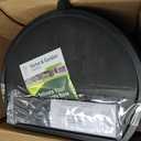 RTS Home Accents 50-Gallon ECO Rain Barrel Made with 100% Recycled Plastic, Flat Back Rain Water Collection Barrel, Black