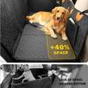 Back Seat Extender for Dogs, Waterproof Dog Car Seat Cover for Back Seat with Hard Bottom, Upgraded Material, Anti Scratch, Easy to Use and Clean, Holds 420lbs