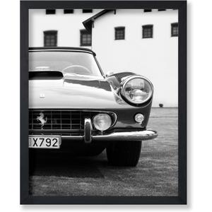 Poster Master Vintage Exotic Car Poster - Retro Luxury Print - Car Illustration - Photography Design - Black & White Art - Car Enthusiast Decor - Living Room or Office Decor - 8x10 UNFRAMED (Style-06)