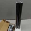 Stair Railing Indoor 6 Feet Hand Rails for Indoor/Outdoor Steps 1.5" Round Porch Railing Wall Mount Aluminum Hand Rails for Indoor Stairs Industrial Staircase Handrails (Black)