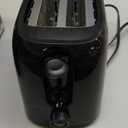 OVENTE Electric 2 Slice Toaster Machine with 6Shade Browning Selector Setting, Compact Design and Removable Crumb Tray, 700W Power Perfect for Toasting Bread, Thin Bagels and Waffles, Black TP2210B