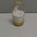 JUXYES Ceramic Silverware Holder For Tabletop, White Cutlery Holder With Golden Metal Bracket, Decorative Flatware Holder Countertop Utensil Holder Organizer for Wedding Kitchen Dining Tables (Pack of 1)