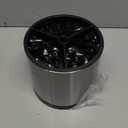 Nigelia 360 Rotating Kitchen Silverware Caddy, Stainless Steel Utensil Holder for party Counter with 3 Compartments, Cooking Flatware Organizer Spoon Spatula Tool Cutlery Container (Silvery, Medium)