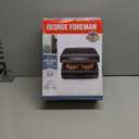 George Foreman 2-Serving Classic Plate Electric Indoor Grill and Panini Press, Black, GRS040B