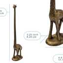 Comfify Giraffe Paper Towel Holder for Kitchen or Decorative Toilet Paper Stand for Bathroom - Unique Antique, Vintage, Whimsical Animal Design Roll Dispenser for Home Decor - Gold with Black