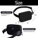 Belt bag Fanny pack crossbody bags for women Everywhere Belt Bag (Black), 8 X 2 X 5.5 Inches