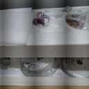 ZMISHIBO 72 inch White Ceiling Fans with Lights and Remote, Indoor/Outdoor Ceiling Fan for Patio Living Room, 6 Speed Reversible Quiet DC Motor, 3 CCT, Dual Finish Blades