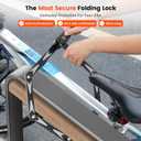 Sportneer Bike Lock - High Security Folding Bicycle Lock Art Certified - Bike Locks Heavy Duty Anti Theft with 3 Stainless Keys and Mount Bracket for Bicycles Scooter Ebike - 95cm/3.12ft, 2.86lbs