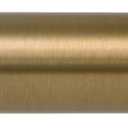 Ivilon Window Curtain Rod Decorative End Cap Design, 1 Inch Rod, 48 to 86 Inch. Warm Gold