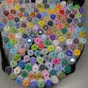 Caliart Markers, 168 Colors Dual Tip Art Markers Sketch Pens Permanent Alcohol Based, with Case for Adults Artists Drawing Illustration Sketching Coloring