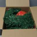 72Feet Christmas Garland, with 36 Red Velvet Bows and 24 Decorative Balls, Non-Lit Greenery Christmas Decoration for Xmas Tree Wreath, Indoor Outdoor Home Mantle Wedding Party