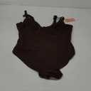 FeelinGirl Shapewear Bodysuits for Women Tummy Control Body Suits Deep V Neck Thong Body Shaper (XX-Large, Chocolate)