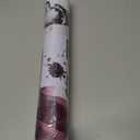 Fabric Peel and Stick Floral Wall Decal, Self-Adhesive Peony Flowers Wallpaper, Black Rose Sticker for Living Room Bedroom Wall Decor, Eden Peony