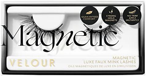 VeVelour Magnetic Eyelashes, Luxurious False Eyelashes, Reusable Lashes, Wear up to 30x & Vegan, All Eye Shapes, Natural Lashes, Magnetic Eyeliner not Included (Electromagnetic)