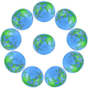 Coopay Inflatable Globe PVC World Globe Inflatable Earth Beach Ball for Beach Playing or Teaching