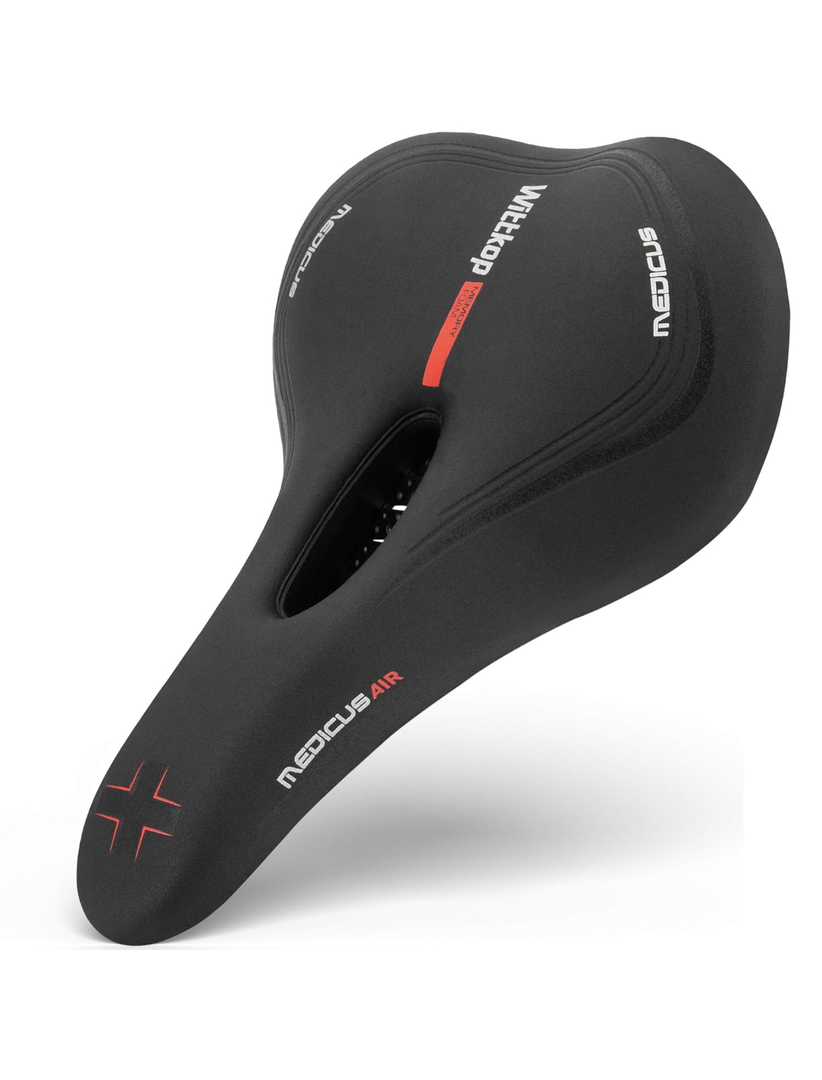 Wittkop Bike Seat I Bicycle Seat for Men and Women, Waterproof Bike Saddle with Innovative 5-Zone-Concept I Exercise Bike Seat for BMX, MTB & Road
