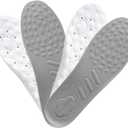 4D Cloud Tech Soles Insoles for Men and Women, Memory Foam Insoles, Shock Absorption and Cushioning Sports Shoe Insoles (2pairs, L Women 12-14.5 / Men 11-13.5)