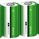 4 Pack 10000mAh Rechargeable D Batteries, 1300 Cycles NiMH D Cell Batteries, Pre-Charged with Solar, Low Self-Discharge, Safe for Flashlights, Toys, Clocks, Emergency Devices