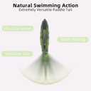 3D Realistic Leaded Soft Fishing Lure  Pre-Rigged Paddle Tail Swimbait for Mandarin Fish, Bass, and More  Sinking Lure for Freshwater & Saltwater3PCS (Blue backed spots)