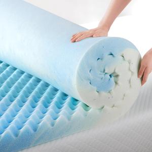 ZINUS 1.5 Inch Swirl Gel Cooling Memory Foam Mattress Topper, Smaller, More Convenient WonderBox Packaging, Cooling, Airflow Design, CertiPUR-US Certified, Twin