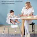 3 in 1 Baby High Chair, Bellababy Adjustable Convertible Chairs for Babies and Toddlers, Compact/Light Weight/Portable/Easy to Clean